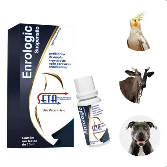 Seta ENRO Enrologic Suspensão 10 ml Suplemento Vitamínico Para Aves