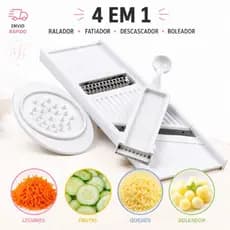 Fatiador Descascador Ralador 4 em 1 para Legumes e Frutas Multiuso Keita-MMB