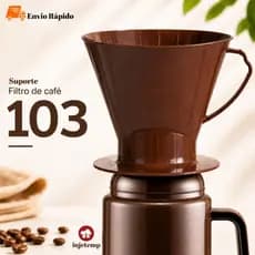 Porta Filtro Café 103 Suporte Para Coar Café Manual Encaixe Perfeito na Garrafa