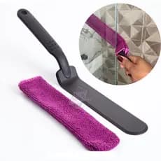 Limpador para Frestas e Fendas Box e Janelas - Luva Microfibra + Suporte Daxxen Ecomais