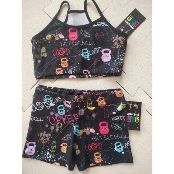 conjunto short com Top.Marca UPPERJUST