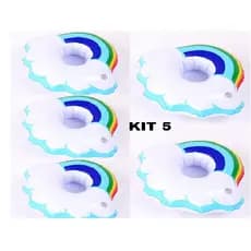 Kit 5 Boias Porta Copo Nuvem Verao Piscina BO33547