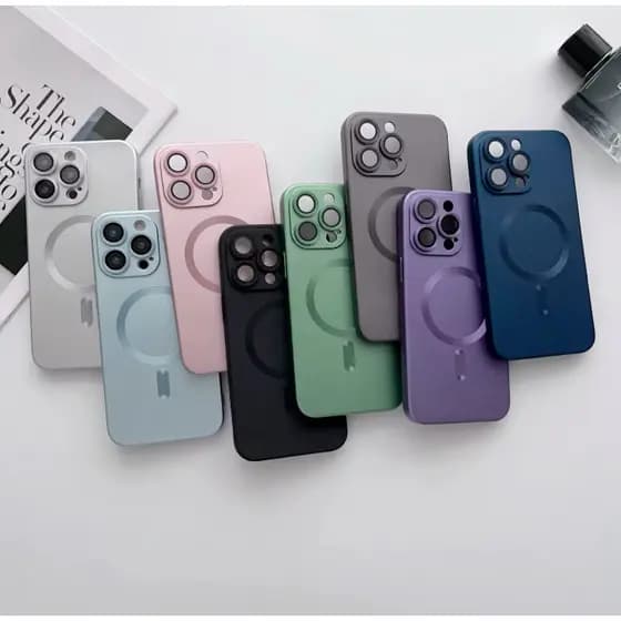 Capa Capinha Para Celular Magsafe iPhone 16, iPhone 16 Plus e iPhone 16 Pro Max, 16E, 13, 14, 15, 15 Pro, 15 Pro Max
