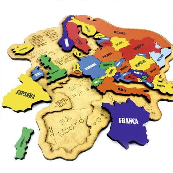 Quebra-Cabeça Mapa da Europa