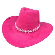 Chapéu cowboy cowgirl boiadeira rodeio Ana Castela faixa brilho flor Adulto ou Infantil