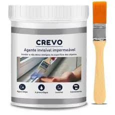 Impermeabilizante Invisível CREVO 300g Selante Agente Impermeável Líquido Multiuso para Fissuras Anti-Vazamentos+Pincel