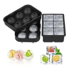Kit Forma Gelo 6 Bola Grande Bar Esferas E Molde Cubo Barman Whisky Drinks Bebidas