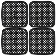 Kit 4 Silicone Protetor Para Fogão Indução Panela Airfryer Preto