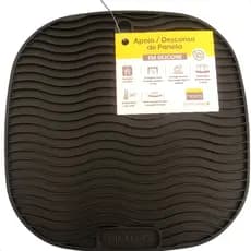 Descanso De Panela Em Silicone Para Panelas Cozinha 17 centímetros Cor Preto