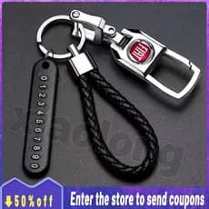 [Promo] Para Fiat Aço inoxidável chaveiro para carro/moda de carro/chaveiro para moto/chaveiro de moto