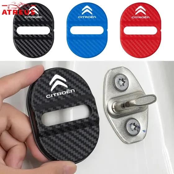 4Pçs Citroen Tampa De Proteção Da Fechadura Da Porta Do Carro Acessórios Para Citroen c4 Cactus c5 c3 Aircross e-c4 DS5