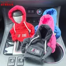 Nova Fiat Tampa Da Alavanca De Câmbio Do Carro Hooded Sweatshirt Carro Gear Shift Knob Cover Car Shift Lever Decoração Para FIAT Strada Argo Mobi Toro Fastback Pulse Cronos Scudo 500 Titano Palio Idea Uno Punto