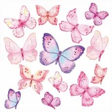73 Adesivos Borboletas de parede para decoração quarto infantil, carro, moto, capacete.