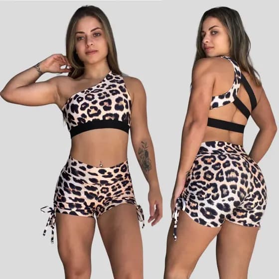 Conjunto Shorts EMPINA BUMBUM e Top Suplex Academia Fitness - Conjuntinho Feminino
