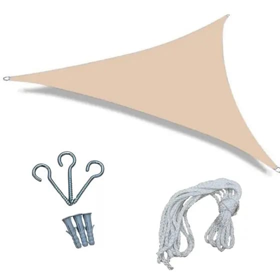Tela Toldo Sombreamento Multiuso 3x3x3 Areia +Kit Instalação