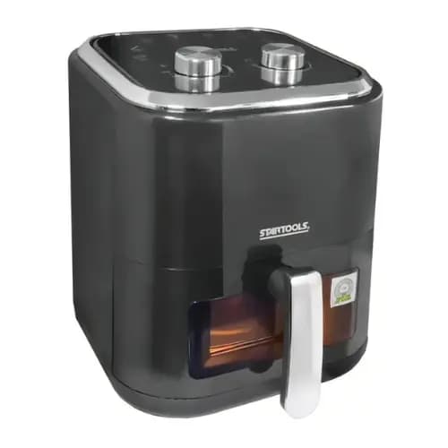 Fritadeira Elétrica Air Fryer 5L Preto 220V | Sem Óleo, Potente e Rápida Ideal Para Carnes, Batatas e Frangos