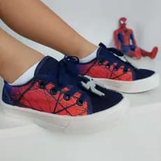 Tênis infantil masculino Super Heróis, Aranha, Batman, H.Ferro, Hulk, América, Original