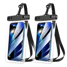 Kit 2 Capinha Estanque Para Celular Piscina Prova D'água