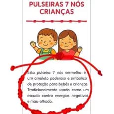 Pulseira Kaballa Vermelha Infantil – Proteção e Energia Positiva para Crianças ✨
