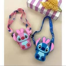 Bolsinha Stich de silicone/Bolsinha infantil menina