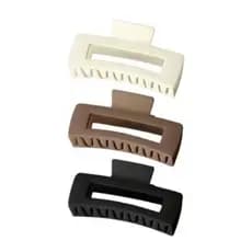 Presilha de Cabelo Grande Estilo Minimalista | Piranha Feminina Fosca Elegante | Piranha de cabelo