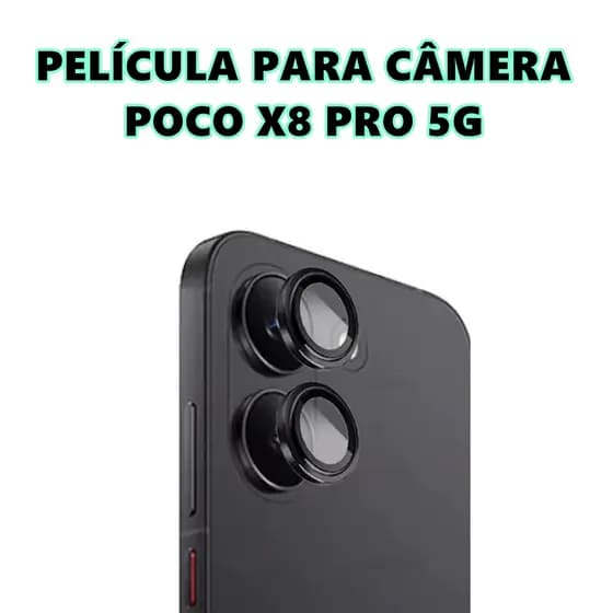 Película Poco X8 Pro 5G Para Câmera Celular Bolinha Protetor De Lente Lisa Xiaomi Anti Impacto Pocophone X8 Pro 5G