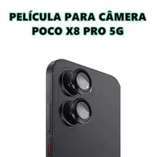 Película Poco X8 Pro 5G Para Câmera Celular Bolinha Protetor De Lente Lisa Xiaomi Anti Impacto Pocophone X8 Pro 5G