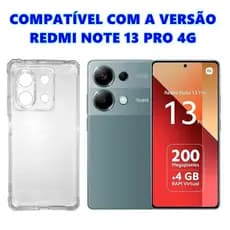 Capa Anti Impacto Para Redmi Note 13 Pro 4G Capinha De Silicone Com Borda Protetora De Celular