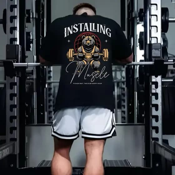 Camiseta Oversized Masculina Unissex 100% Algodão Estampada Academia Treino Streetwear dia a dia treino gym