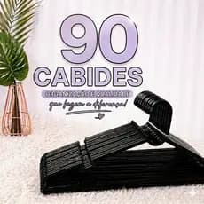 kit 90 Cabides Adulto Preto Antideslizantes Resistentes Organizador Guarda Roupa ENVIO IMEDIATO