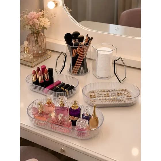 Kit Organizador de Maquiagem  Organizador Multiuso Pote para Pincéis Organizador de Batom NOVIDADE ENVIO IMEDIATO