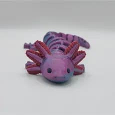 BRINQUEDO ARTICULADO AXOLOTE COLORIDO PARA CRIANÇAS
