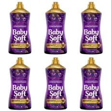 Kit 6 Amaciantes Concentrados Baby Soft Inspiração Fascinante 1,5L