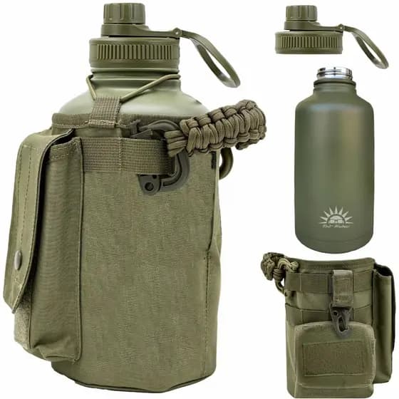 Garrafa Térmica Aço Inoxidável 1900ml Capacidade Com Bolsa de Armazenamento