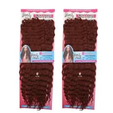 Kit 2 Cabelos Com Cachos De Fibra Organico Com Textura Facil Para Aplicar Fio A Fio - Daisy