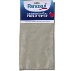 Kit 6 Pano 35x35cm Espinha de Peixe Microfibra Super Absorção Panosul
