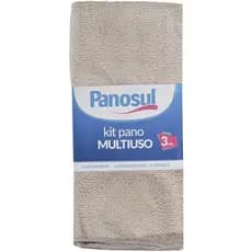 Kit 3 Panos 50x70cm Microfibra Multiuso Panosul