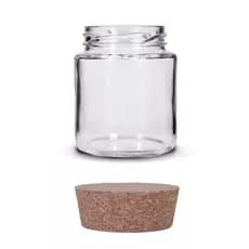Pote Vidro Belém 240ml - Tampa Rolha - 12 Unidades - Para Tempero Vela Doce Mel Brigadeiro Geleia