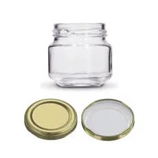 Kit 10x Potes De Vidro Pate 120ml Com Tampa Dourada - 10 Unidades - Tempero Vela Doce Mel Brigadeiro Lembrancinha Geleia