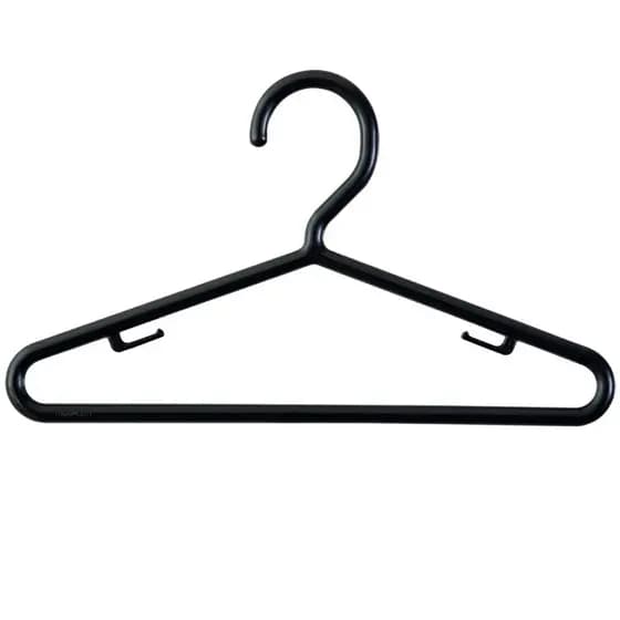 CABIDE INFANTIL PLÁSTICO PRETO KIT 20 UNIDADES