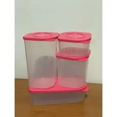 Tupperware kit potes Square Fresh flamingo