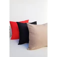 Kit 4 capas de almofadas premium elegance lisa TOQUE MACÍO com ZÍPER.