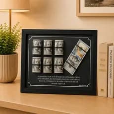Quadro Lei da Atração Prosperidade Motivação Dólar Mentalidade Crescimento Luxo Riqueza Decorativo