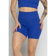 Short Fitness Poliamida Curto Academia Cintura Alta Treino