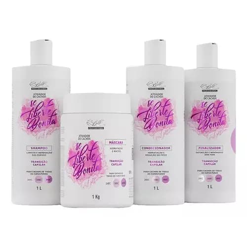 Kit Se liberte Bonita 1L Belkit Shampoo Condicionador Finalizador Máscara