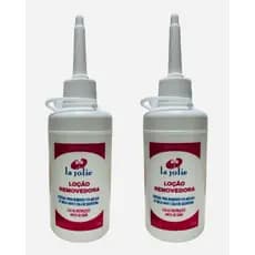 Kit 2 Loção Removedora de Mega Hair Adesivo de Queratina La Jolie 100 ml