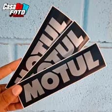 Adesivo Motul Black para moto 15x4cm feito com vinil automotivo capacete carro bike bicicleta