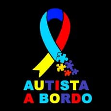 Adesivo Autista a Bordo para moto carro e caminhão