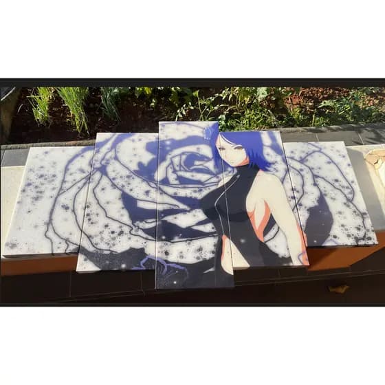 Quadro personalizado anime decorativo Naruto Konan painel