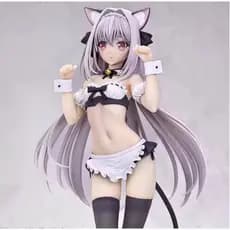 Omegavision Sakurakouji Luna Anime Figure 25CM, Cat Ear Tsuki Ni Yorisou Otome No Sahou Standing Model